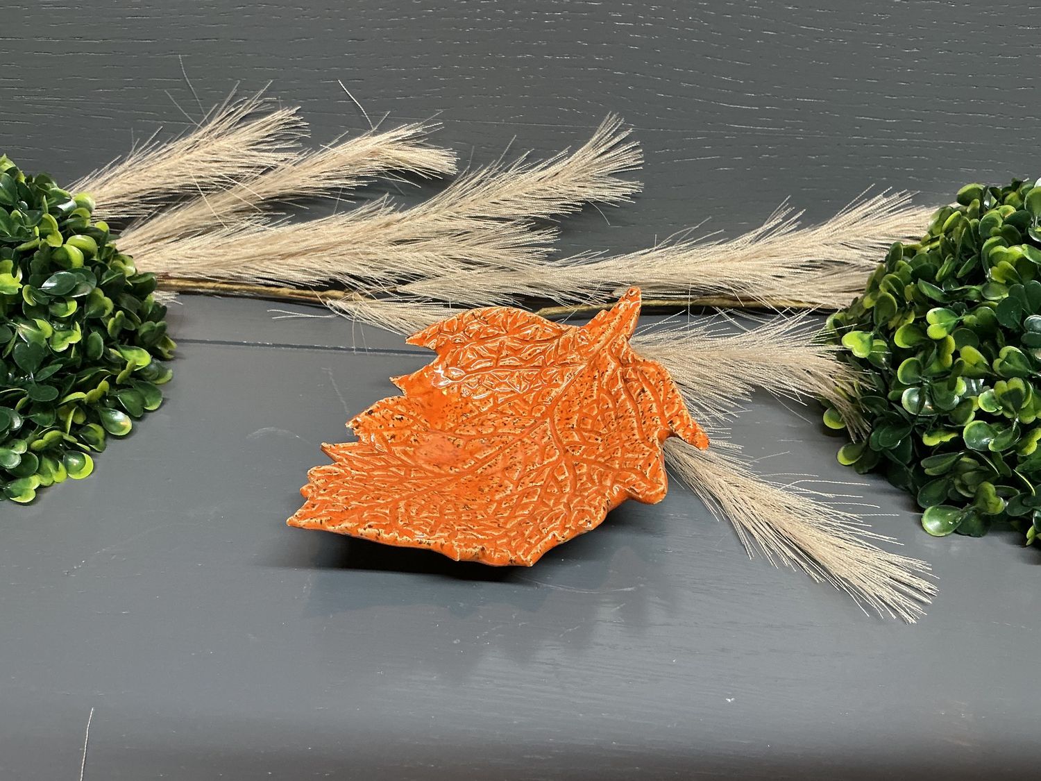 Fall leaf trinket dish - Pottery