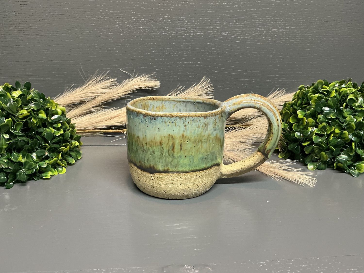 Coffee Mugs  (Blue/green) - Pottery