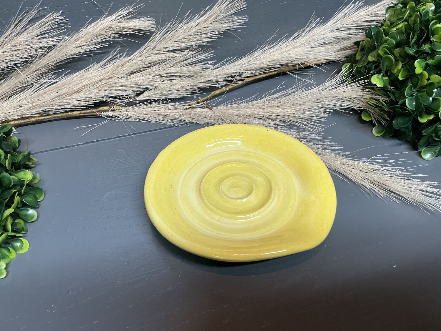 Spoon Rest Yelllow - Pottery