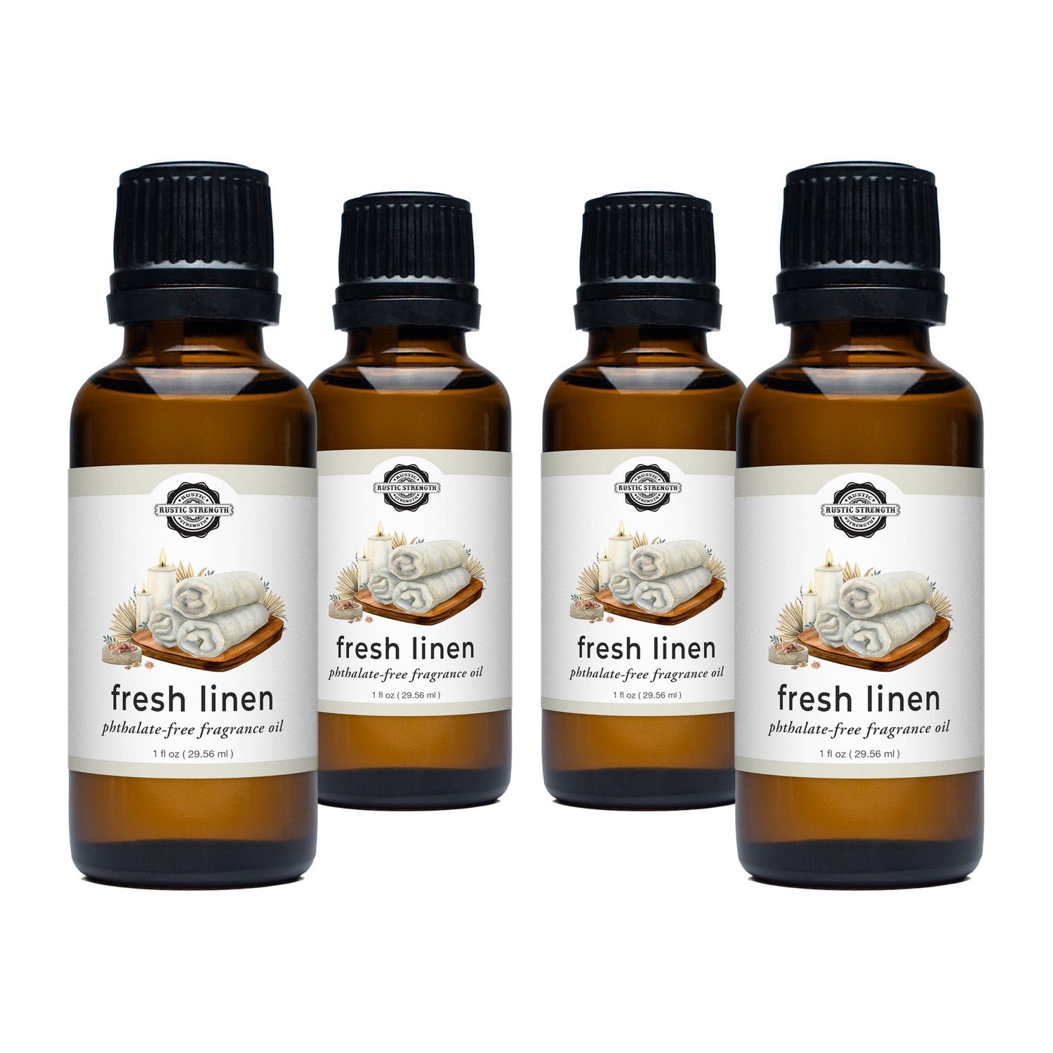 Fresh Linen Phthalate-Free Fragrance Oil, Size: 1 oz Retail Glass Vials