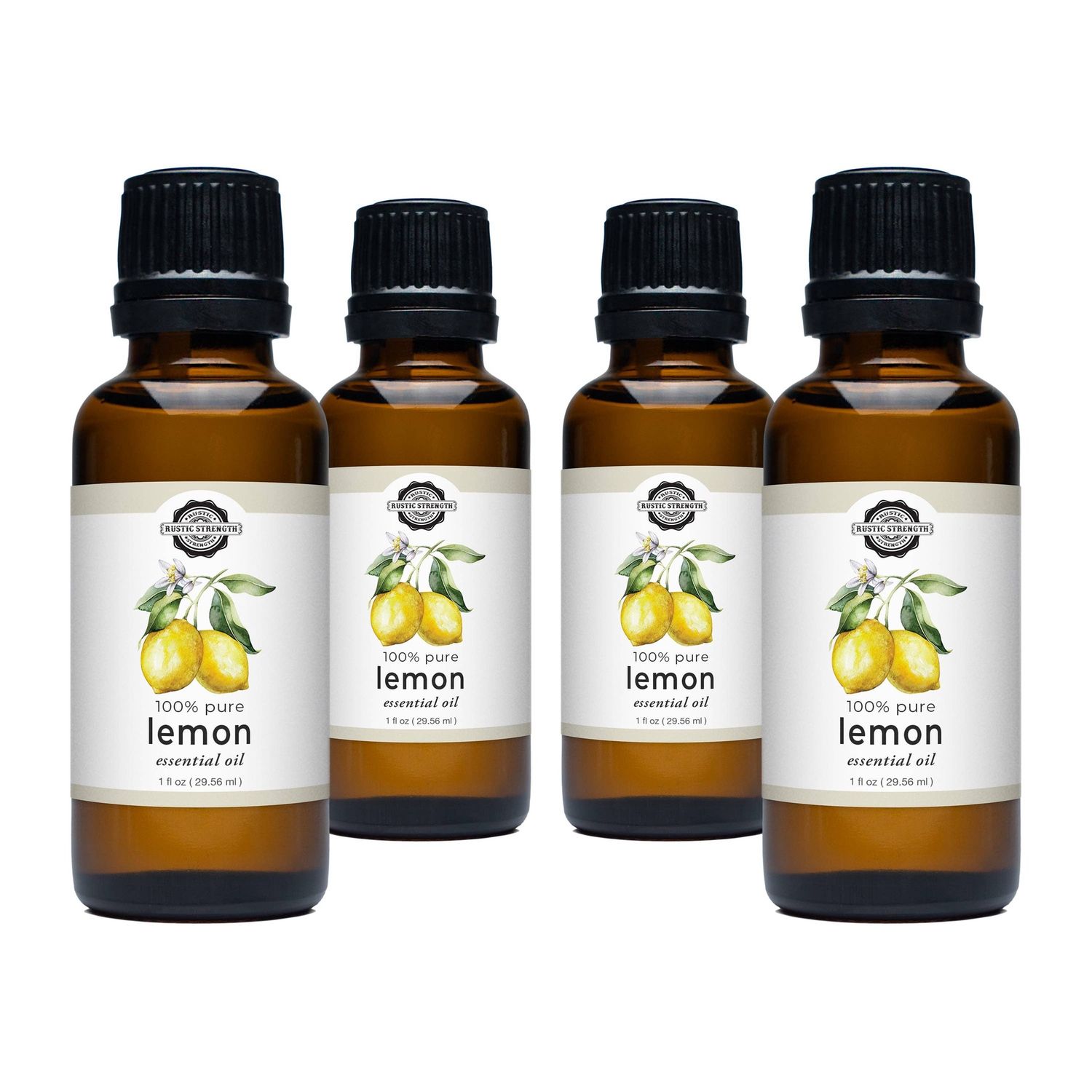 Lemon Essential Oil, Size: 1 oz Retail Glass Vials