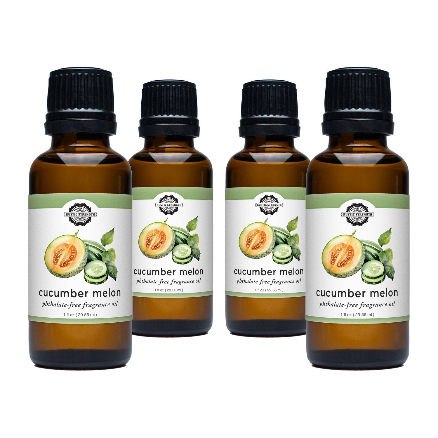 Cucumber Melon Phthalate-Free Fragrance Oil, Size: 1 oz Retail Glass Vials