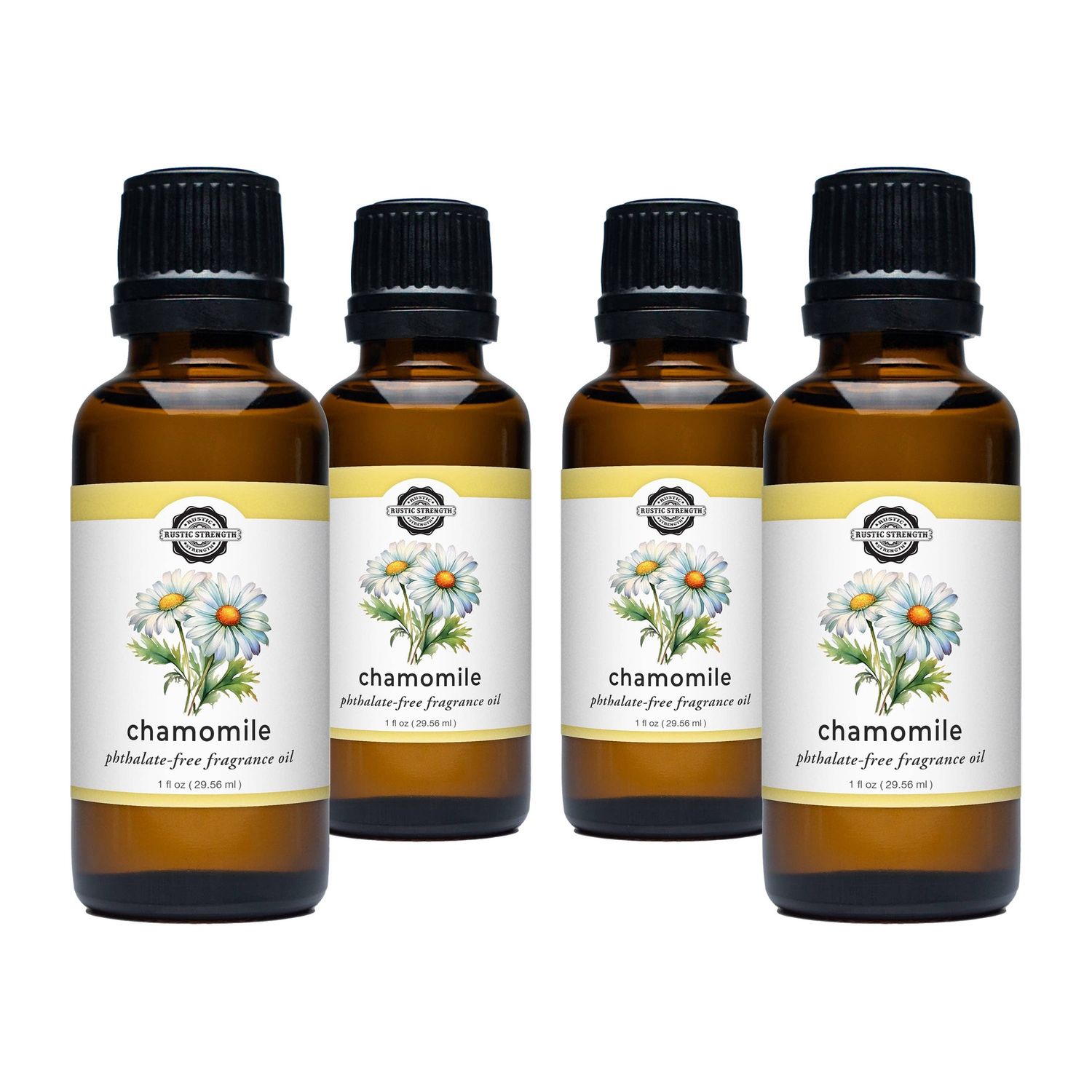 Chamomile Phthalate-Free Fragrance Oil, Size: 4 - 1 oz Retail Glass Vials