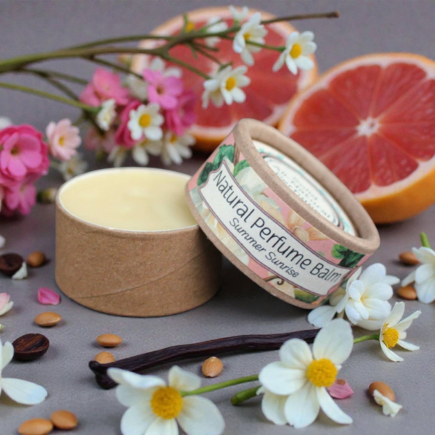 Perfume Balms, All-Natural &amp; Compostable, Scent: Summer Sunrise