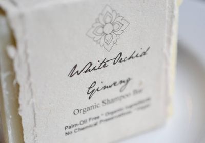 White Orchid Ginseng Organic Shampoo Bar