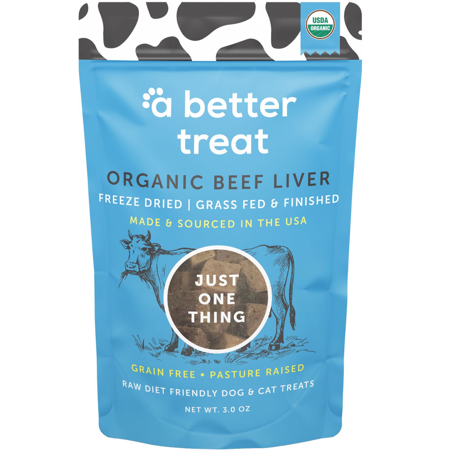 Organic Freeze Dried 100% Grass Fed Beef Dog and Cat Treats
