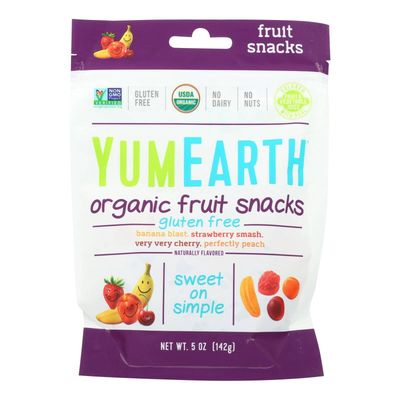 Yumearth Organic Fruit Snacks, 4 Flavors, 5 oz Each