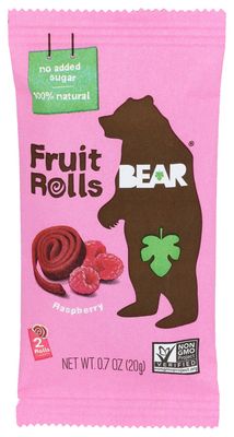 Bear Raspberry Fruit Rolls 2 ea