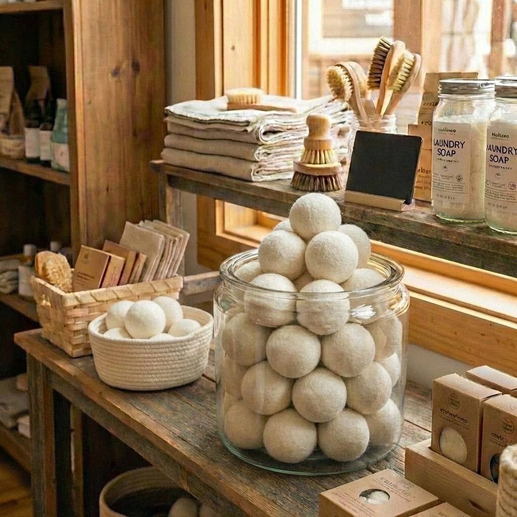 New Zealand Wool Dryer Balls | White
