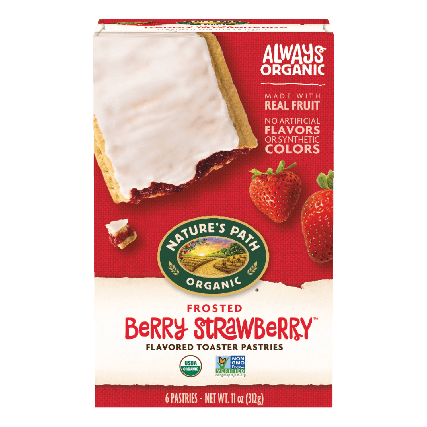 Nature's Path Organic Frosted Berry Strawberry Toaster Pastries