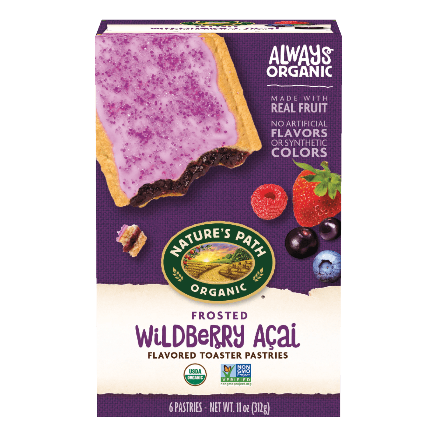 Nature's Path Organic Toaster Pastries, Flavor: Wildberry Acai