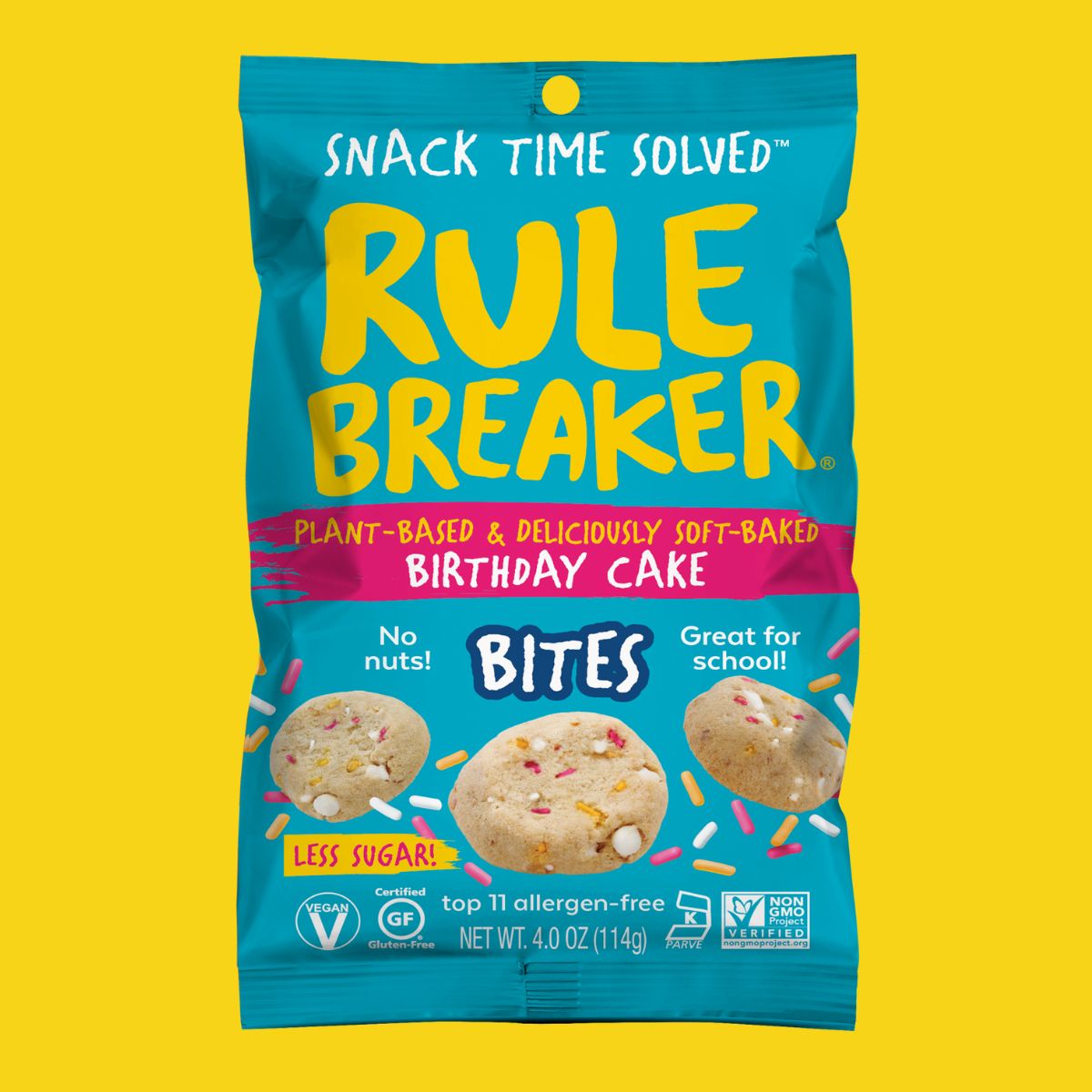 Birthday Cake Bites 4-oz Bag – Allergen-Free, GF, Size: Birthday Cake Bites