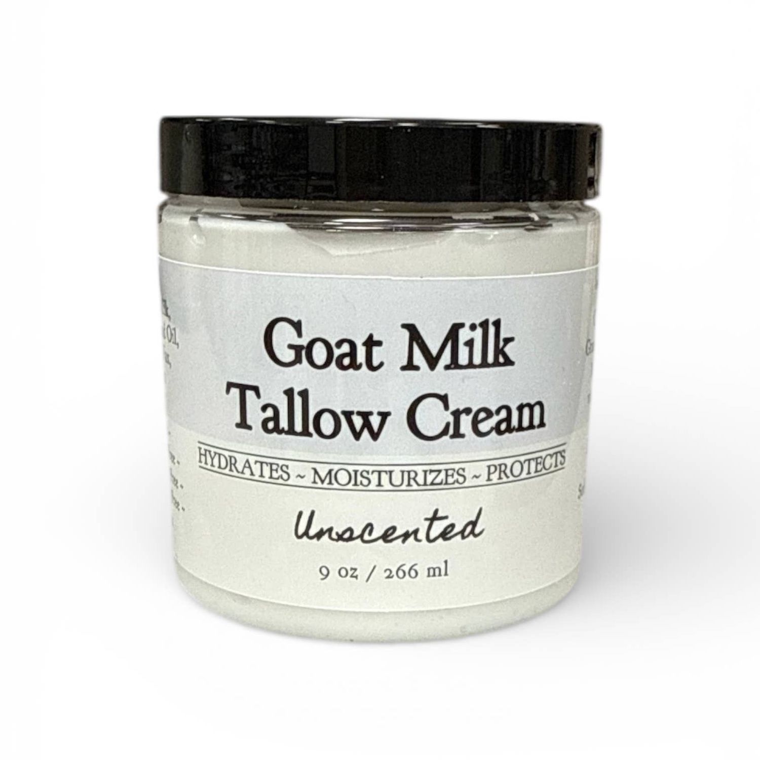 Goat Milk Tallow Cream - Unscented, Packaging Options: Unscented