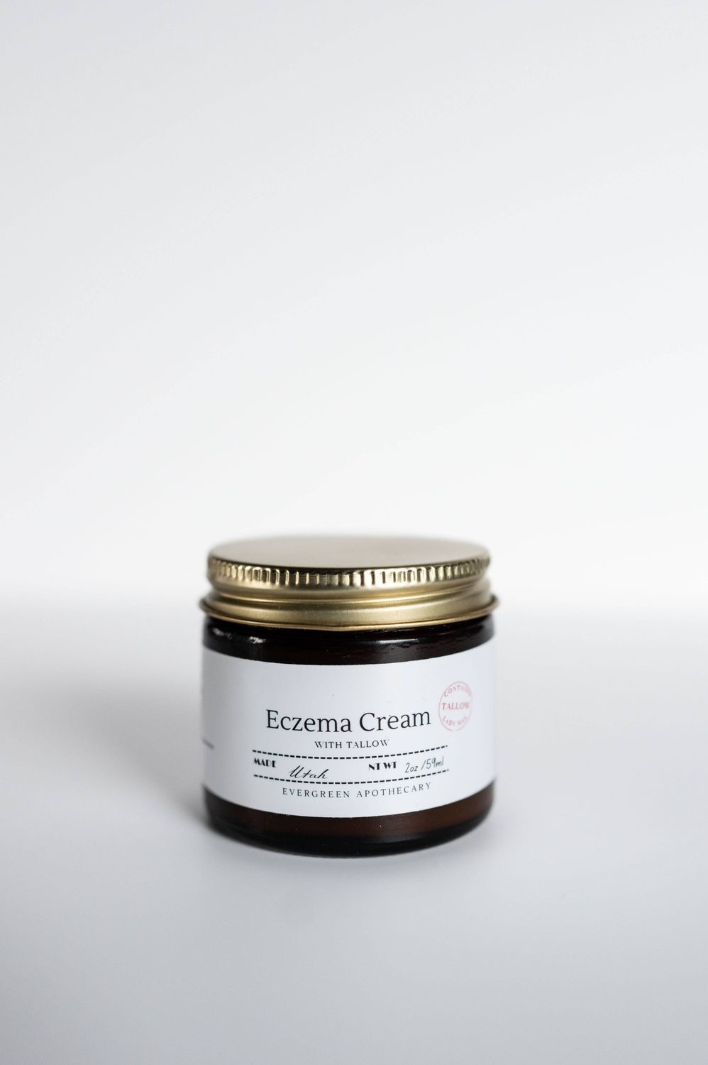 Eczema Cream, With Tallow and Herbs, This item may melt: Eczema Cream