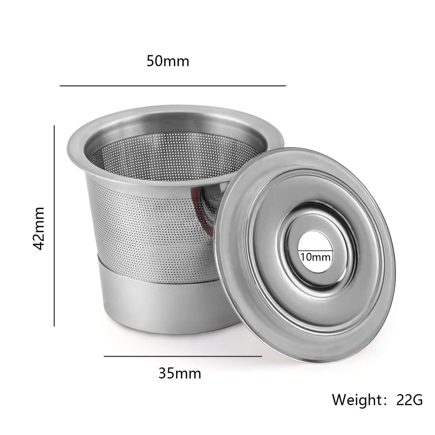 Reusable Stainless Steel K-Cup Pod, Color: One Stainless Steel