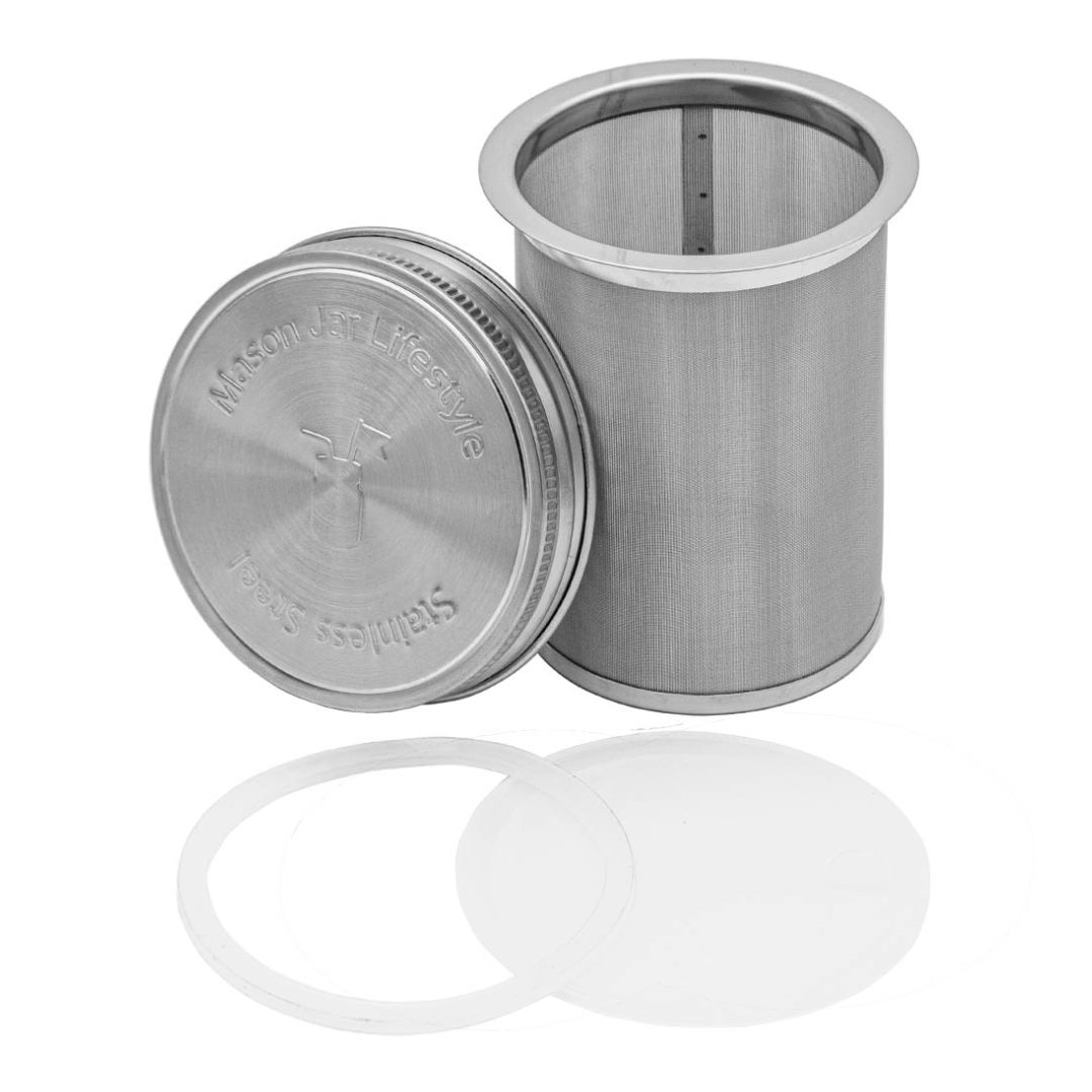 Cold Brew Coffee and Tea Maker Stainless Steel Filter Kit, Size: pint