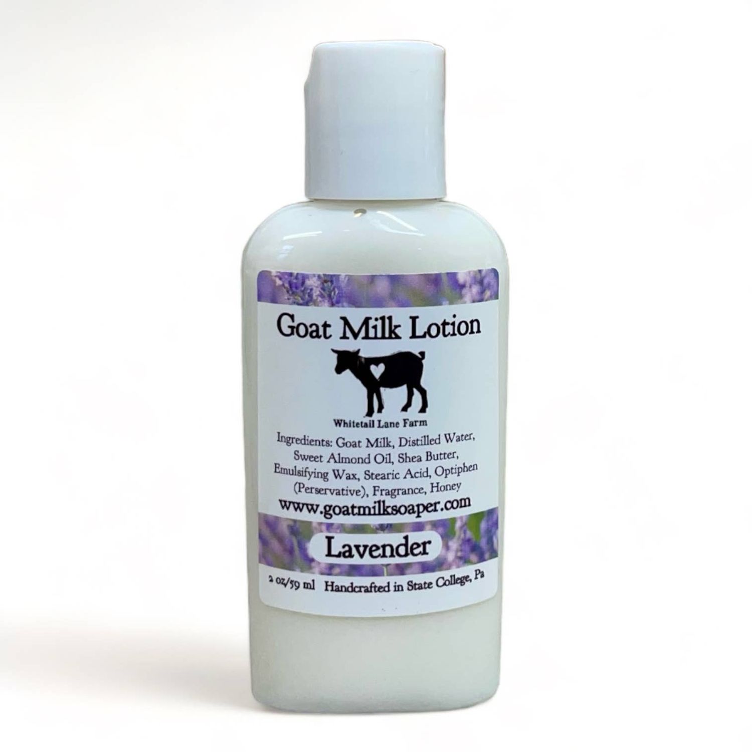 Goat Milk Lotion Lavender, Size: 2 oz travel bottle