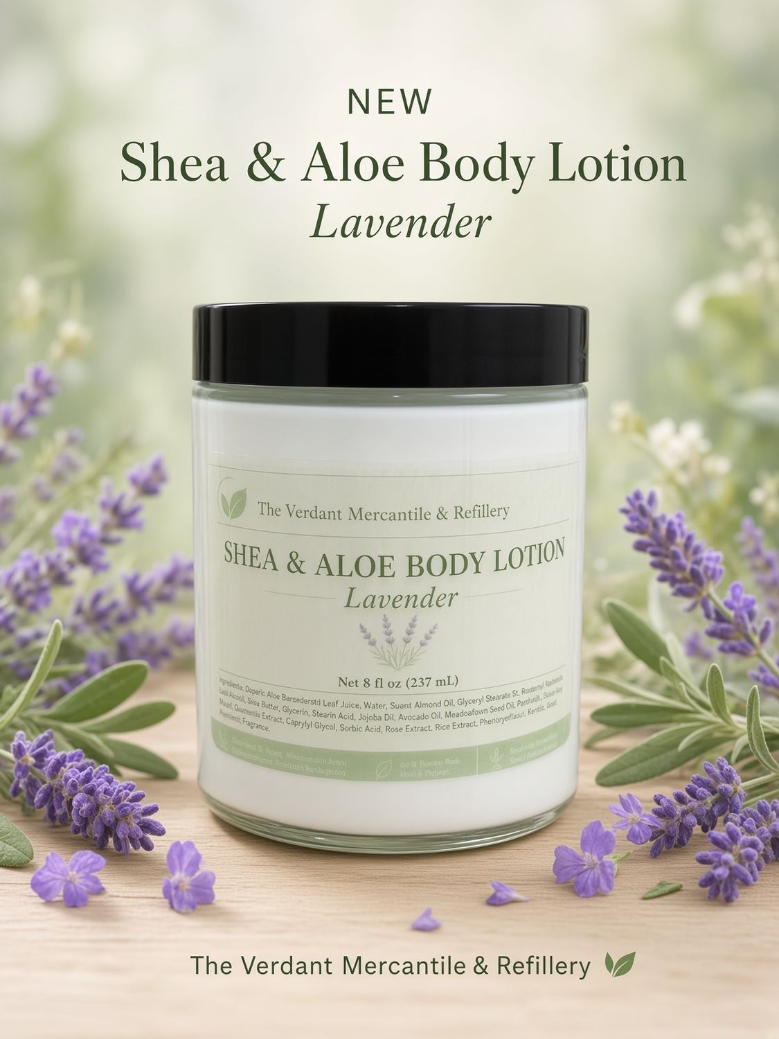 Shea &amp; Aloe Body Lotion, Scent: Lavender