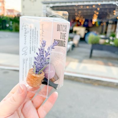 Lavender Flower Vent Clip Car Air Freshener (Reusable)