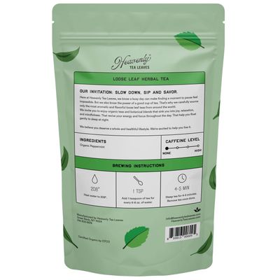 Organic Peppermint Loose Leaf Herbal Tea