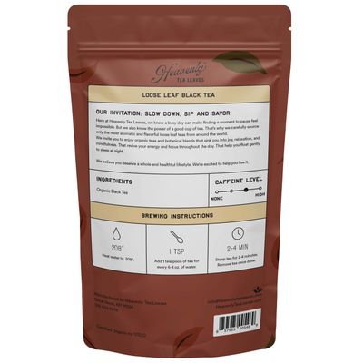 Organic English Breakfast, Bulk Loose Leaf Black Tea