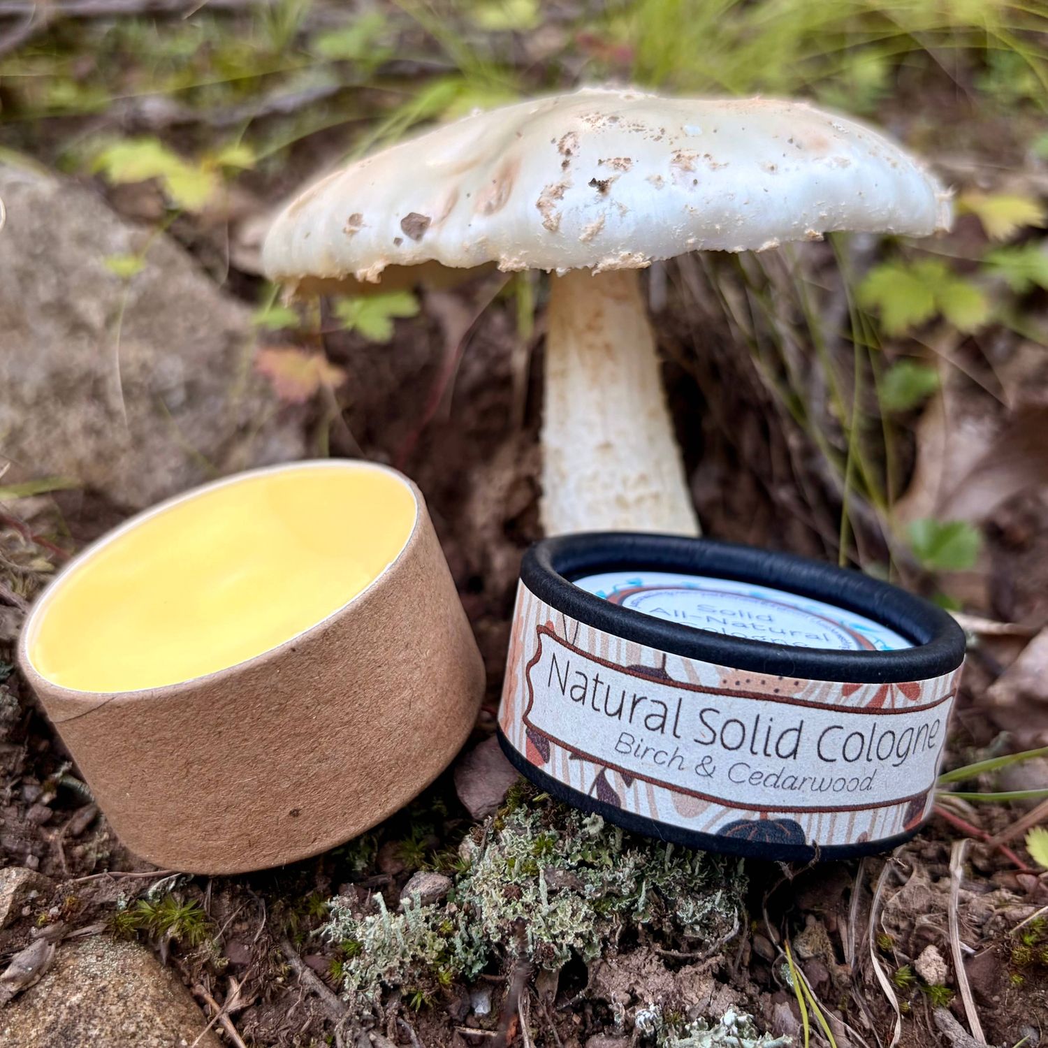 All-Natural Solid Cologne, Scent: Birch &amp; Cedarwood
