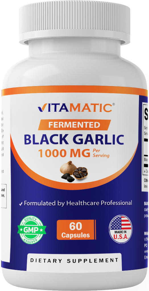 Vitamatic | Fermented Black Garlic 1000mg | 60 Capsules