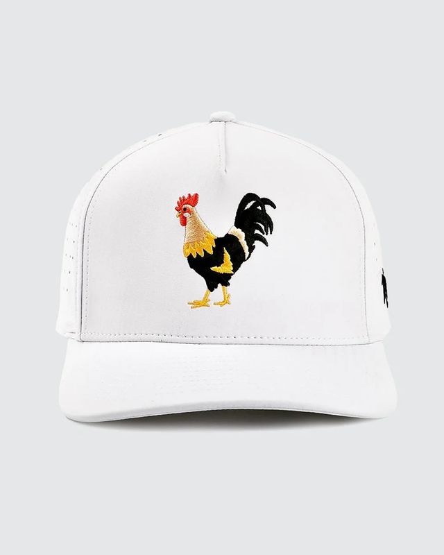 Waggle, FEELIN COCKY (white) Hat