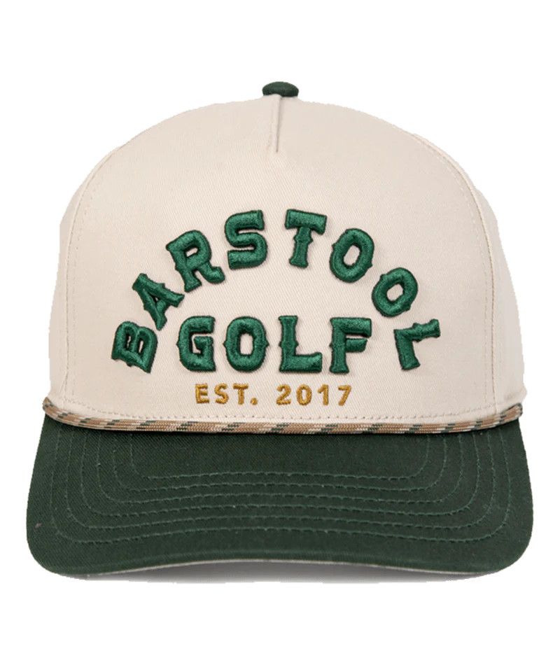 Barstool folf Vintage Rope Snapback  Cream/Green/OSF