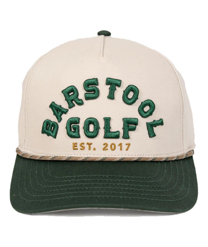 Barstool folf Vintage Rope Snapback  Cream/Green/OSF