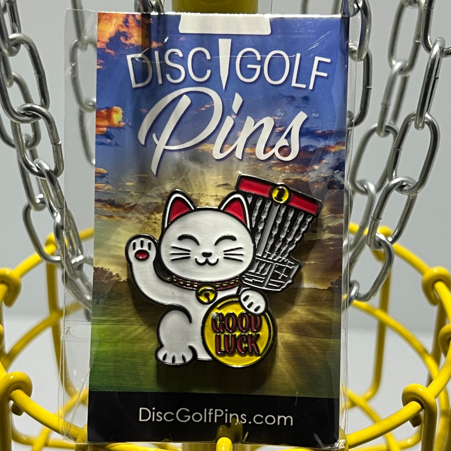 Lucky Cat Disc Golf Pin