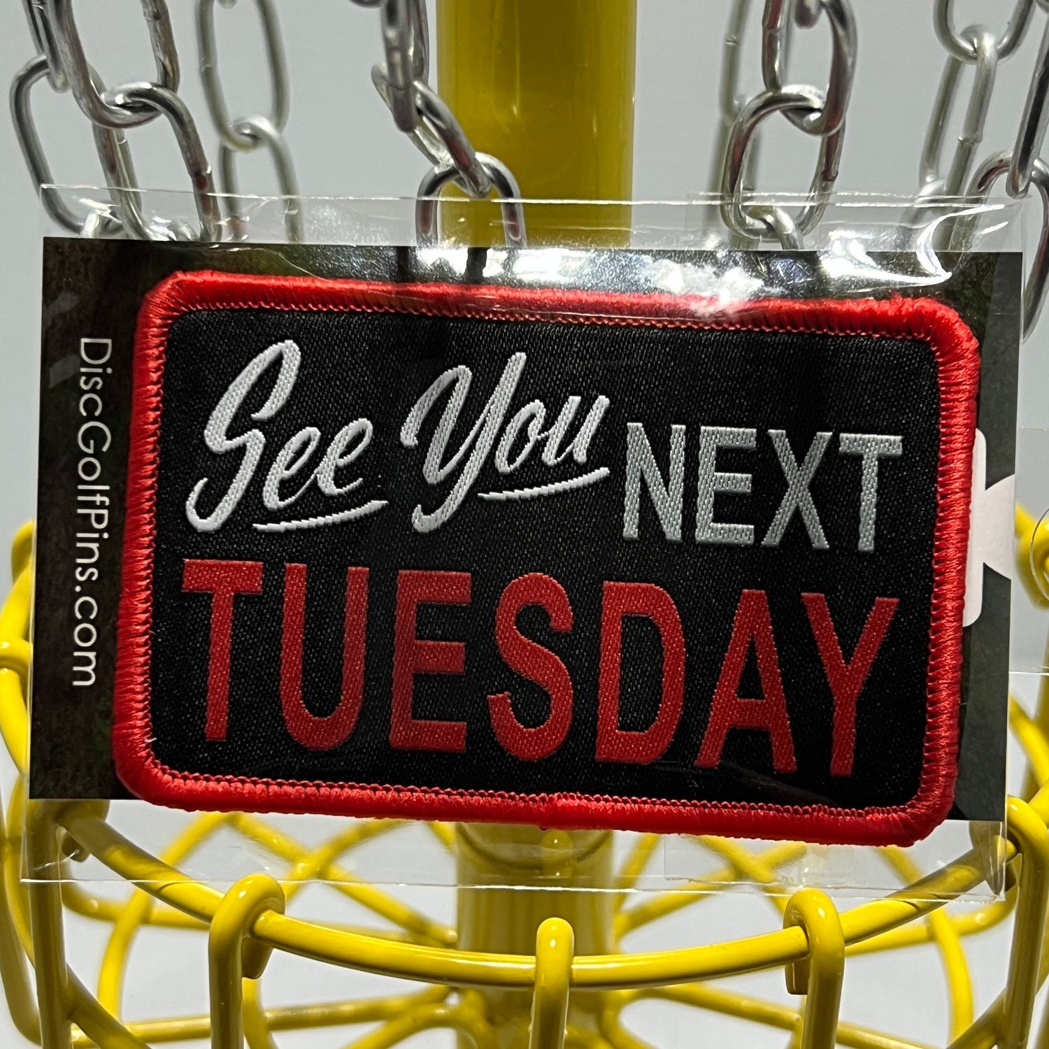 Next Tuesday Disc Golf Pins Velcro Patch