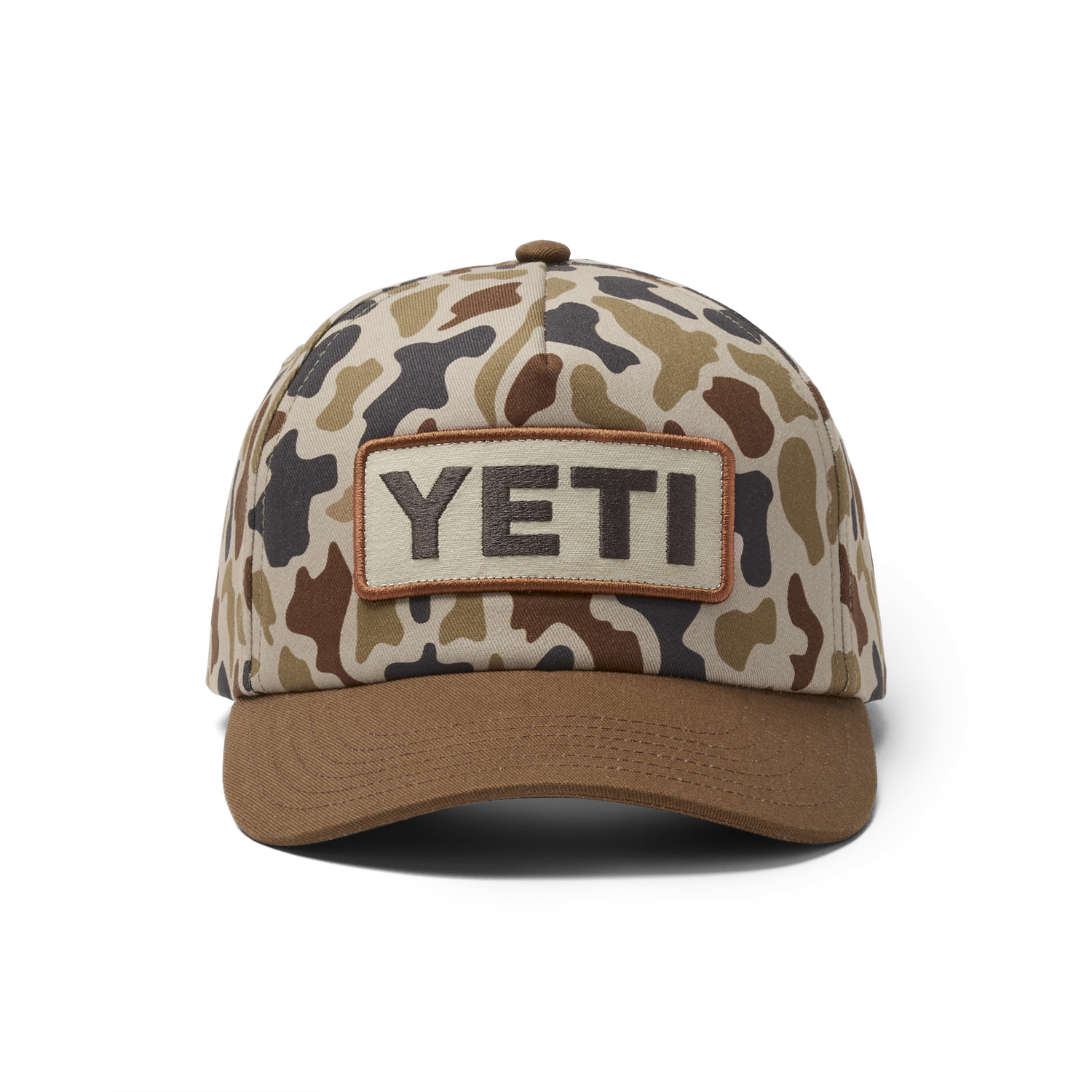 Yeti Wetlands Camo Logo Badge Mid Pro Flat Brim Hat