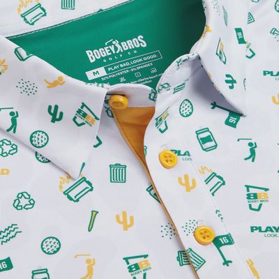 Dumpster Fire- White-Polo