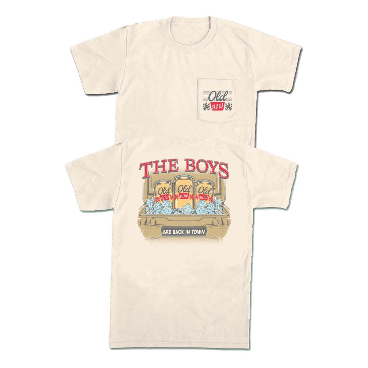Back in Town Pocket Tee, Color: Ivory, Size: S