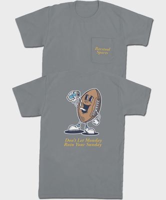 Don&#39;t Let Monday Football Pocket Tee