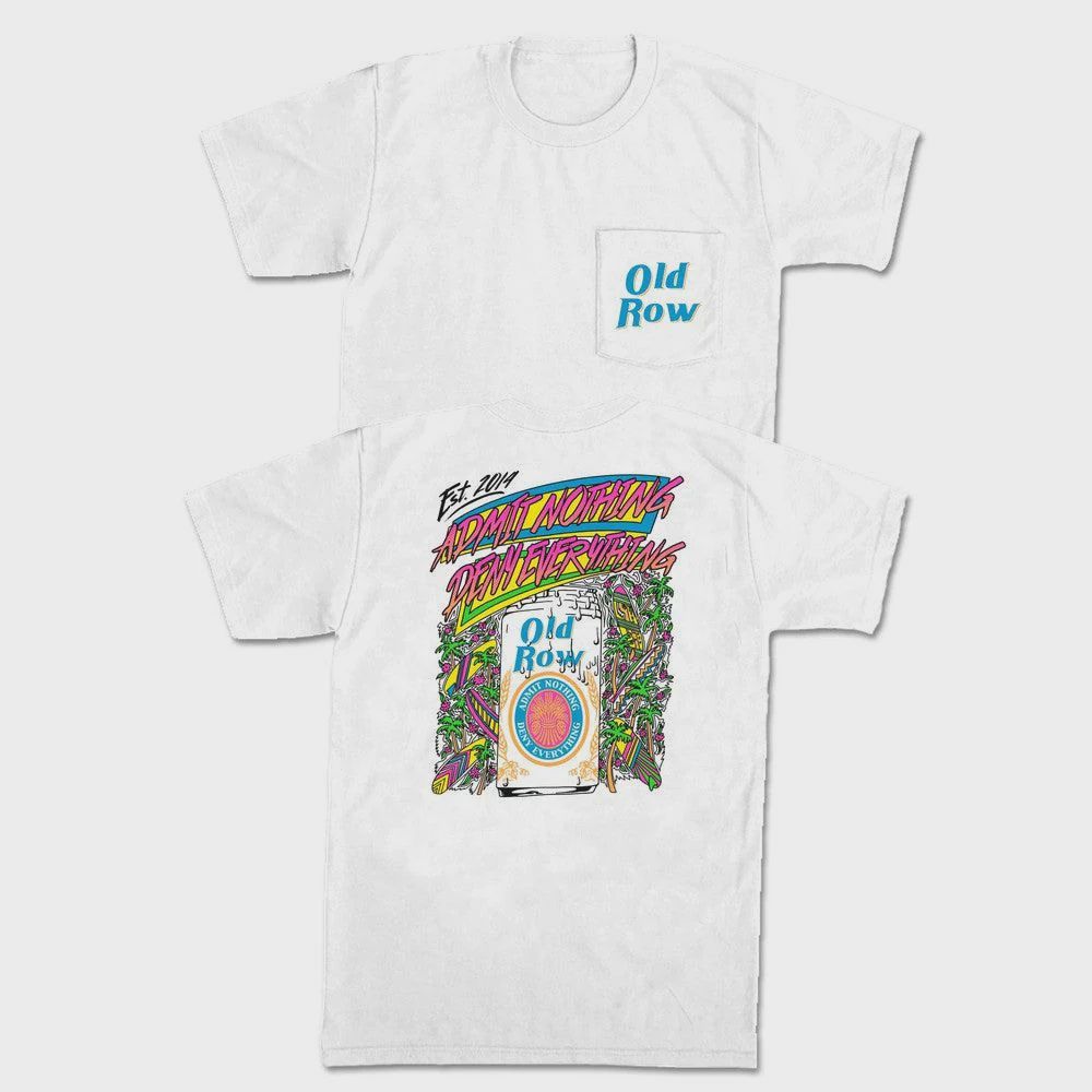 Retro Can Surf Pocket Tee, Color: White, Size: M