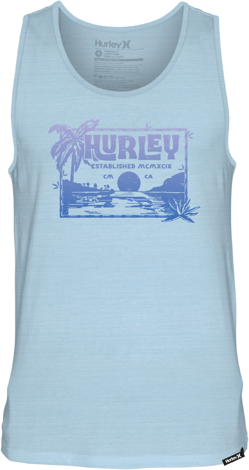 ISLAND VIBES SLUB TANK, Color: BLUE DREAM, Size: S