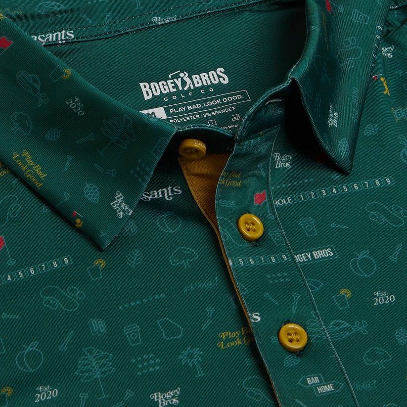 Peasants - Green - Polo, Size: M