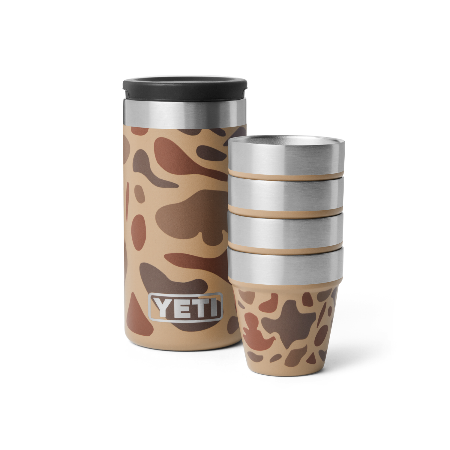 Yeti Shot Glasses &amp; Case, Color: Wetlands Camo