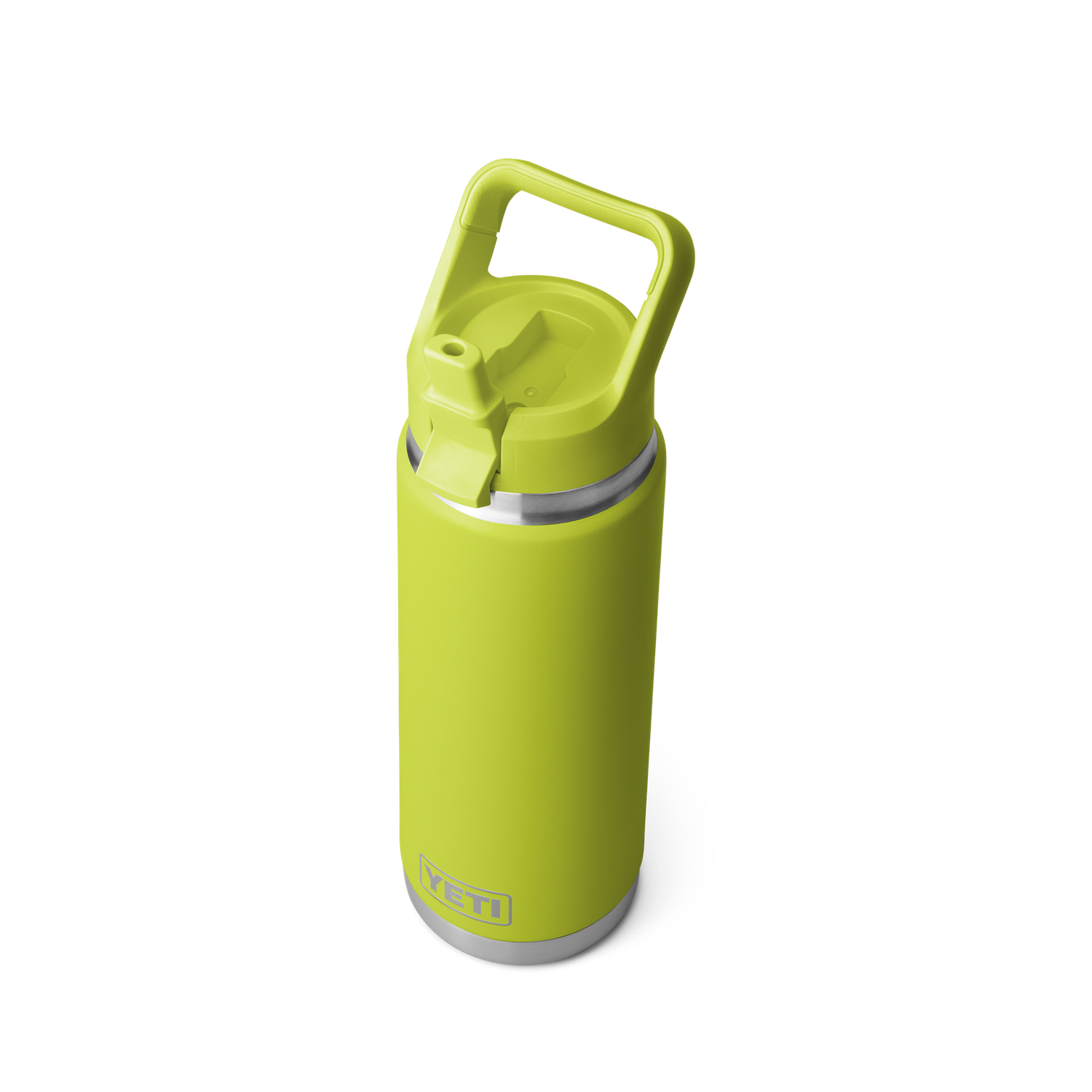 Rambler 26 oz Colored Straw Bottle, Color: Chartreuse
