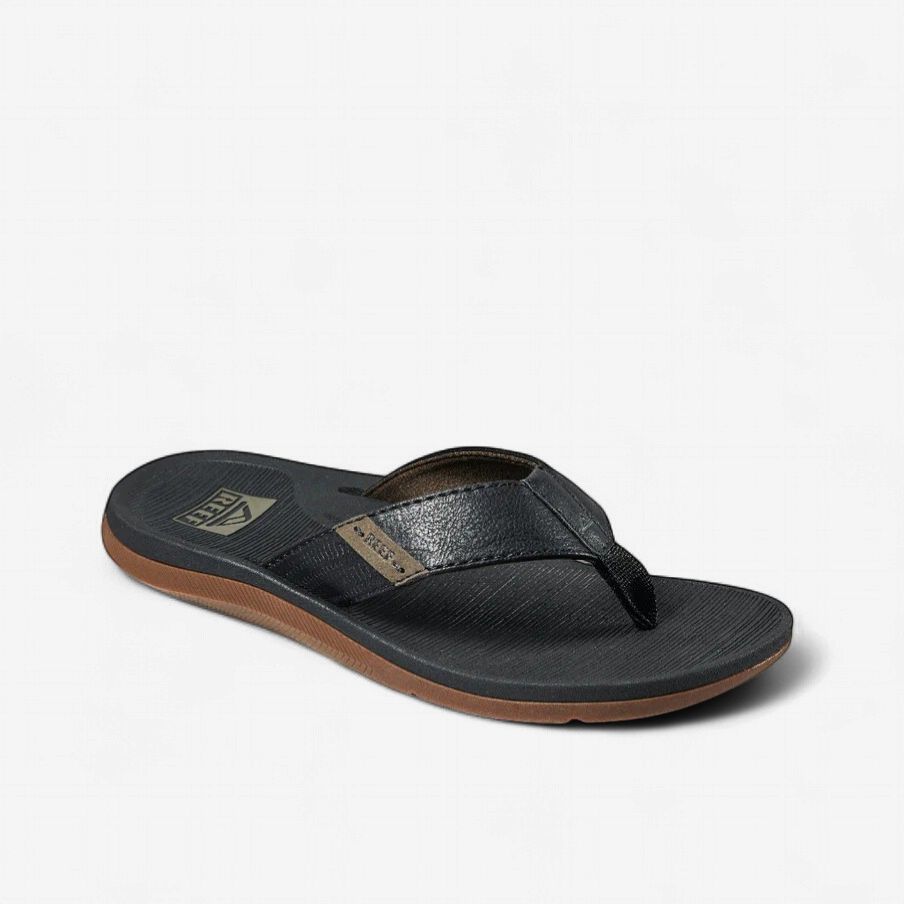 REEF SANTA ANA, Color: BLACK, Size: 10