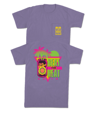 Beat The Heat Pocket Tee, Color: Grape, Size: S