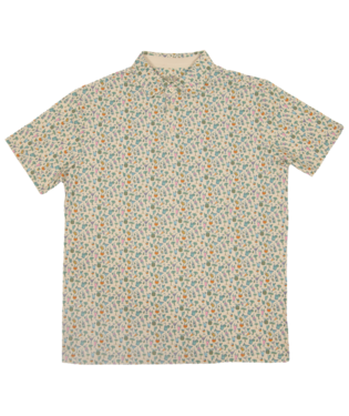 Tropical Drinks Polo, Color: Ivory, Size: M