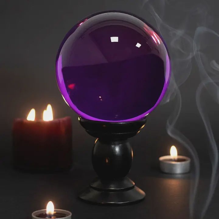 Crystal Ball Purple 5&quot; w/ Stand