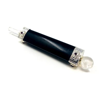Wand Tourmaline with Quartz 6"