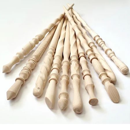 Wand Wood Hand Crafted Unfinished Birch 12-14&quot;