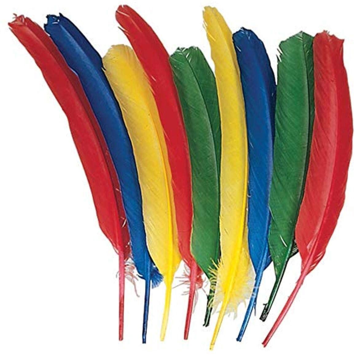 Feathers 12&quot; Dyed Turkey Feather Select Color, Color: Black