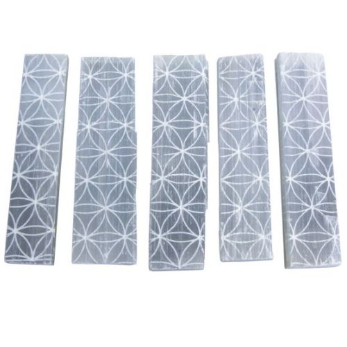 Wand Selenite Flower of Life Etched
