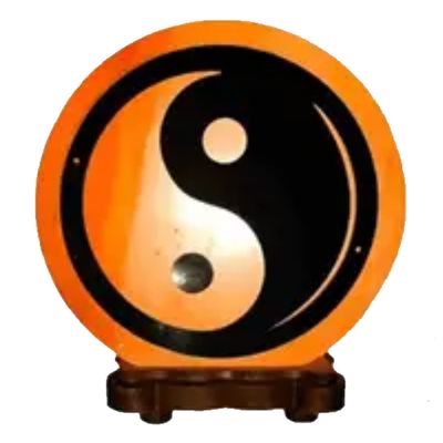 Salt Lamp w/ Yin Yang Design 3.5 - 4kg